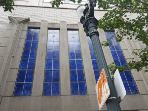 The Elizabeth stained glass zoom